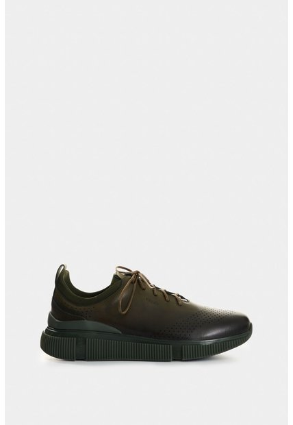 Zapatos De Cordón De Cuero Para Hombre Aria Zapatos De Cordón De Cuero Para Hombre Aria Verde Oliva 43 VÉLEZ