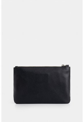 Cosmetiquera Arándano De Cuero Para Mujer Doble Bolsillo Cosmetiquera Arándano De Cuero Para Mujer Doble Bolsillo Negro VÉLEZ