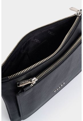 Cosmetiquera Arándano De Cuero Para Mujer Doble Bolsillo Cosmetiquera Arándano De Cuero Para Mujer Doble Bolsillo Negro VÉLEZ