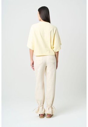 Camiseta Ópalo Para Mujer Manga Ranglan Camiseta Ópalo Para Mujer Manga Ranglan Amarillo XL VÉLEZ