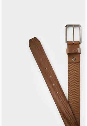 Cinturón Unifaz De Cuero Grabado Para Hombre Loa Cinturón Unifaz De Cuero Grabado Para Hombre Loa Miel 42 VÉLEZ