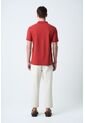 Polo Para Hombre Semi Fit Detalle Jacquard Polo Para Hombre Semi Fit Detalle Jacquard Terracota XXL Vélez de Vélez