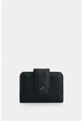 Billetera De Cuero Grabado Para Mujer Hiedra Billetera De Cuero Grabado Para Mujer Hiedra Negro VÉLEZ