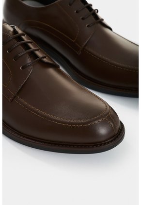 Zapato De Cordón Caval De Cuero Para Hombre Silueta Office Zapato De Cordón Caval De Cuero Para Hombre Silueta Office Cafe 45 VÉLEZ