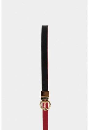 Cinturón Doble Faz Rea 2.0 De Cuero Liso Para Mujer Puntera Hexagonal Cinturón Doble Faz Rea 2.0 De Cuero Liso Para Mujer Puntera Hexagonal Negro L VÉLEZ