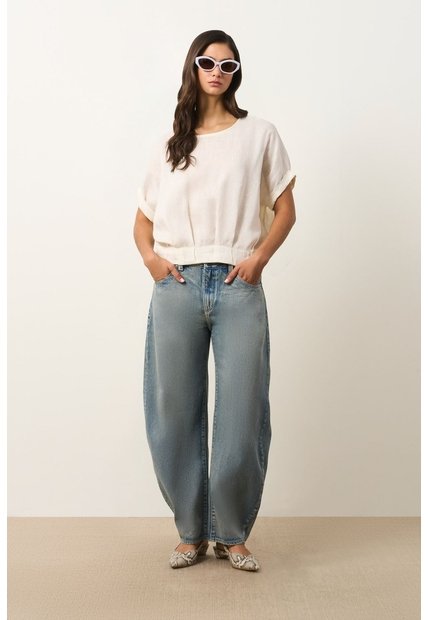 Camisa Manga Corta Para Mujer Sereno Camisa Manga Corta Para Mujer Sereno Crema M VÉLEZ