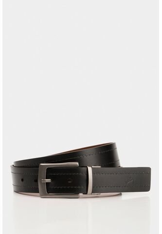 Cinturón Doble Faz Kafka De Cuero Para Hombre Hebilla Reversible Cinturón Doble Faz Kafka De Cuero Para Hombre Hebilla Reversible Negro 40 VÉLEZ Vélez