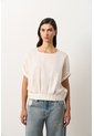 Camisa Manga Corta Para Mujer Sereno Camisa Manga Corta Para Mujer Sereno Crema M VÉLEZ de Vélez