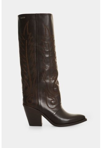 Botas Texanas En Cuero Para Mujer Ivy Botas Texanas En Cuero Para Mujer Ivy Tabaco 37 VÉLEZ Vélez