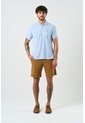 Polo Manga Corta Essential Para Hombre Textura Polo Manga Corta Essential Para Hombre Textura Azul Claro XXL VÉLEZ de Vélez