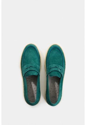 Mocasines De Cuero Gamuzado Para Hombre Ocean Mocasines De Cuero Gamuzado Para Hombre Ocean Azul Aguamarina 42 VÉLEZ