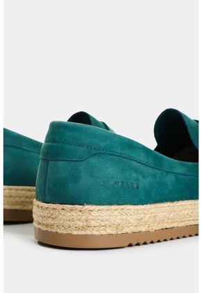 Mocasines De Cuero Gamuzado Para Hombre Ocean Mocasines De Cuero Gamuzado Para Hombre Ocean Azul Aguamarina 42 VÉLEZ