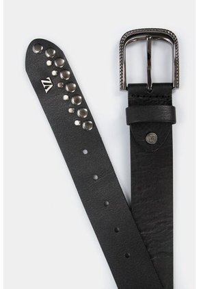 Cinturón Unifaz De Cuero Taches Cinturón Unifaz De Cuero Taches Negro M Vélez