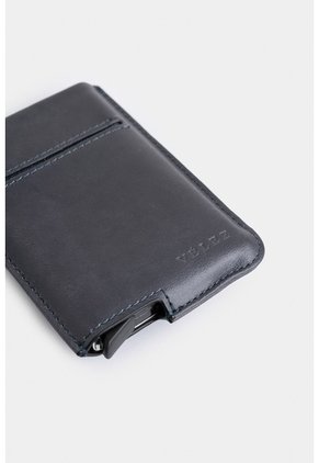 Porta Documentos De Cuero Miniwallet Porta Documentos De Cuero Miniwallet Azul Oscuro VÉLEZ