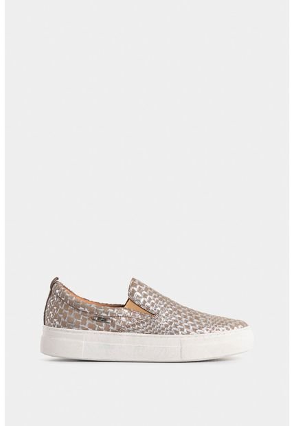 Mocasines Orión De Cuero Folia Para Mujer Grabado Mocasines Orión De Cuero Folia Para Mujer Grabado Plata 40 Vélez