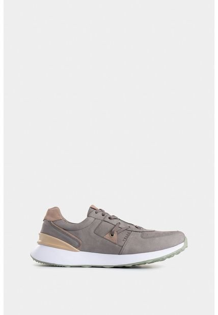 Tenis Enif De Cuero Para Hombre Detalles En Contraste Tenis Enif De Cuero Para Hombre Detalles En Contraste Gris 38 Vélez