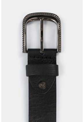 Cinturón Unifaz De Cuero Taches Cinturón Unifaz De Cuero Taches Negro M Vélez