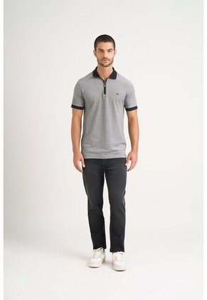 Polo Casual Algodón Para Hombre Cremallera Polo Casual Algodón Para Hombre Cremallera Negro XXL VÉLEZ