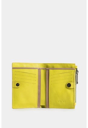 Billetera Olivia De Cuero Para Mujer Con Manija Removible Billetera Olivia De Cuero Para Mujer Con Manija Removible Verde Limon Vélez