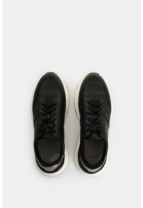 Tenis De Cuero Y Folia Para Mujer Cooper Tenis De Cuero Y Folia Para Mujer Cooper Negro 37 VÉLEZ