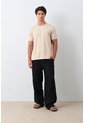 Camiseta Micropima Arizona Para Hombre Semi Ajustada Camiseta Micropima Arizona Para Hombre Semi Ajustada Beige M VÉLEZ de Vélez