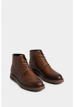 Botas Placa 2 De Cuero Para Hombre Suela Tractorada Botas Placa 2 De Cuero Para Hombre Suela Tractorada Miel 46 VÉLEZ