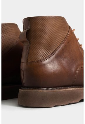 Botas Placa 2 De Cuero Para Hombre Suela Tractorada Botas Placa 2 De Cuero Para Hombre Suela Tractorada Miel 46 VÉLEZ