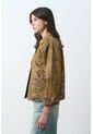 Chaqueta En Cuero Pelo Print Venado Para Mujer Chaqueta En Cuero Pelo Print Venado Para Mujer Miel M VÉLEZ de Vélez