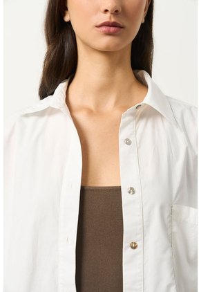 Camisa Manga Larga Oversized Para Mujer Claire Camisa Manga Larga Oversized Para Mujer Claire Blanco XL VÉLEZ