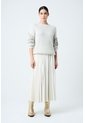 Sweater Draco Tejido Para Mujer Detalle Flecos Y Millaré Sweater Draco Tejido Para Mujer Detalle Flecos Y Millaré Crema L VÉLEZ de Vélez