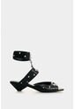 Sandalia Plana De Cuero Para Mujer Circle Sandalia Plana De Cuero Para Mujer Circle Negro 37 VÉLEZ de Vélez