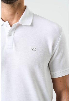 Polo Manga Corta Essential Para Hombre Textura Polo Manga Corta Essential Para Hombre Textura Blanco XS VÉLEZ