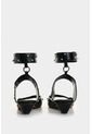 Sandalia Plana De Cuero Para Mujer Circle Sandalia Plana De Cuero Para Mujer Circle Negro 37 VÉLEZ de Vélez