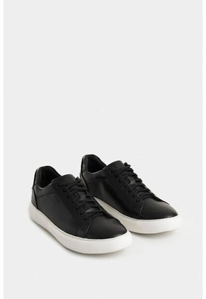 Tenis Cabernet De Cuero Para Hombre Acabado Abatanado Tenis Cabernet De Cuero Para Hombre Acabado Abatanado Negro 45 VÉLEZ