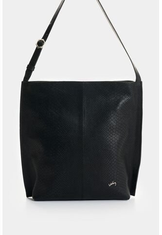 Shopping De Cuero Grabado Para Mujer Calafate 2 Shopping De Cuero Grabado Para Mujer Calafate 2 Negro VÉLEZ Vélez