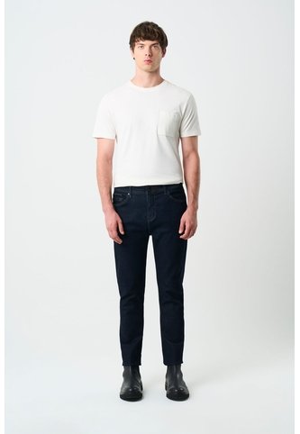 Jean Obi Semi Fitted Para Hombre Detalle En Cuero Jean Obi Semi Fitted Para Hombre Detalle En Cuero Azul 30 VÉLEZ Vélez