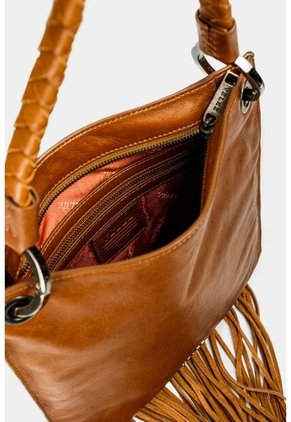 Manos Libres Caléndula De Cuero Para Mujer Manija Tejida Y Flecos Miel Manos Libres Caléndula De Cuero Para Mujer Manija Tejida Y Flecos Miel Vélez