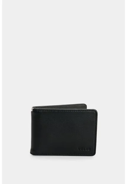 Porta Billetes Helios De Cuero Para Hombre Silueta Minimalista Porta Billetes Helios De Cuero Para Hombre Silueta Minimalista Negro VÉLEZ