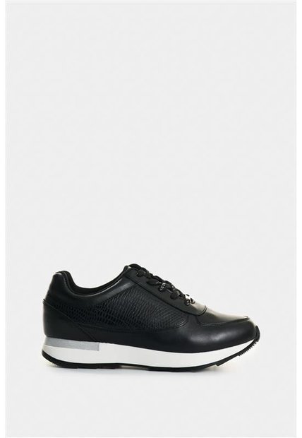 Tenis De Cuero Con Detalle Grabado Para Mujer Tropical 2 Tenis De Cuero Con Detalle Grabado Para Mujer Tropical 2 Negro 39 VÉLEZ