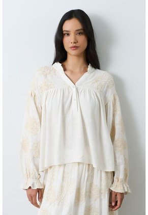 Camisa Manga Larga Para Mujer Bruma Camisa Manga Larga Para Mujer Bruma Crema S VÉLEZ