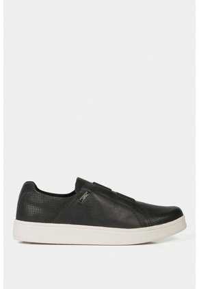 Mocasines Plataforma De Cuero Grabado Mocasines Plataforma De Cuero Grabado Negro 39 VÉLEZ