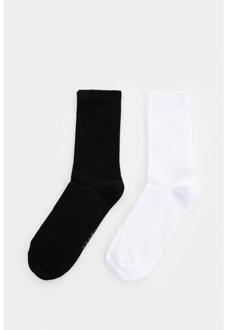 Calcetínes Media Pierna Sevilla Para Hombre Duopack Calcetínes Media Pierna Sevilla Para Hombre Duopack Negro XS VÉLEZ Vélez