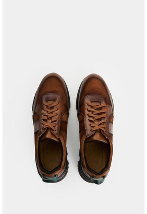 Tenis En Cuero Para Hombre Halo 2 Tenis En Cuero Para Hombre Halo 2 Miel 42 VÉLEZ