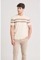 Camiseta Franjas 2 Tejida Para Hombre Manga Corta Camiseta Franjas 2 Tejida Para Hombre Manga Corta Arena XL VÉLEZ de Vélez