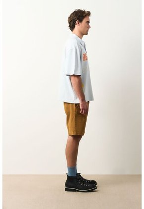 Polo Cropped En Algodón Para Hombre Primavera Polo Cropped En Algodón Para Hombre Primavera Azul Claro S VÉLEZ