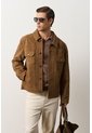 Chaqueta Zambeze De Gamuza Para Hombre Cuello Camisero Chaqueta Zambeze De Gamuza Para Hombre Cuello Camisero Tabaco S VÉLEZ de Vélez