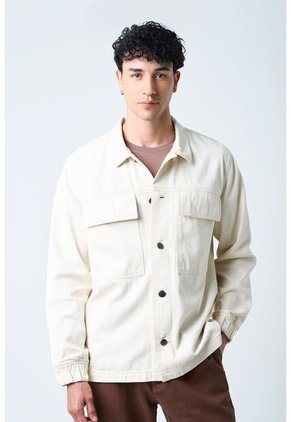 Sobrecamisa Modica Para Hombre Oversized Sobrecamisa Modica Para Hombre Oversized Crema XXL VÉLEZ