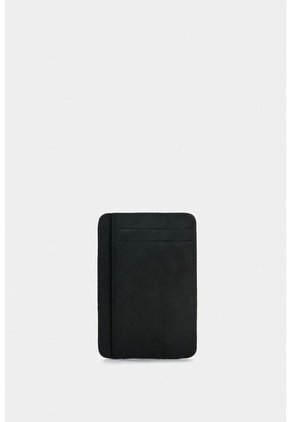 Porta Tarjetas Vértice De Cuero Para Hombre Detalle Rayas Porta Tarjetas Vértice De Cuero Para Hombre Detalle Rayas Negro VÉLEZ