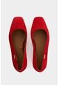 Baleta De Cuero Gamuzado Para Mujer Elia Baleta De Cuero Gamuzado Para Mujer Elia Rojo 41 VÉLEZ de Vélez