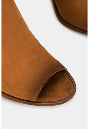 Botines Despuntados De Cuero Para Mujer Efecto Rústico Botines Despuntados De Cuero Para Mujer Efecto Rústico Miel 39 Vélez